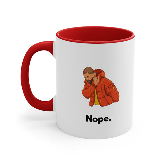 Drake 'Nah' Coffee Mug: Start Your Mornings with Attitude